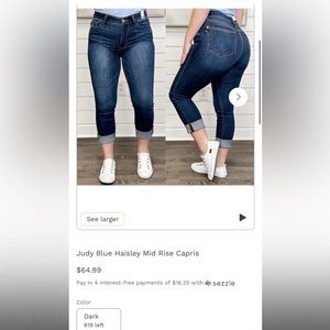 Judy Blue Capri Fit Jeans